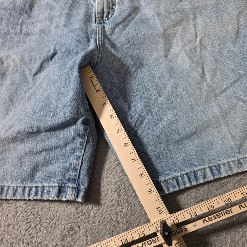 Wrangler Mens 38 Carpenter Shorts Light Blue Denim Relaxed Fit 64WC4AI